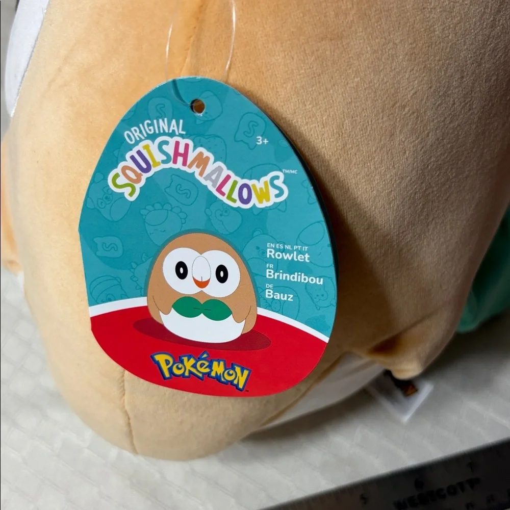 Plush Bird Toy - Tan and White